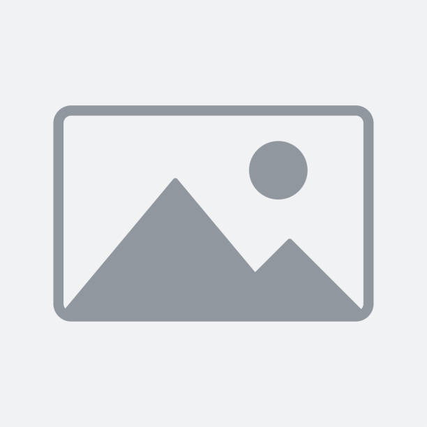 Landscape placeholder icon with mountains and sun